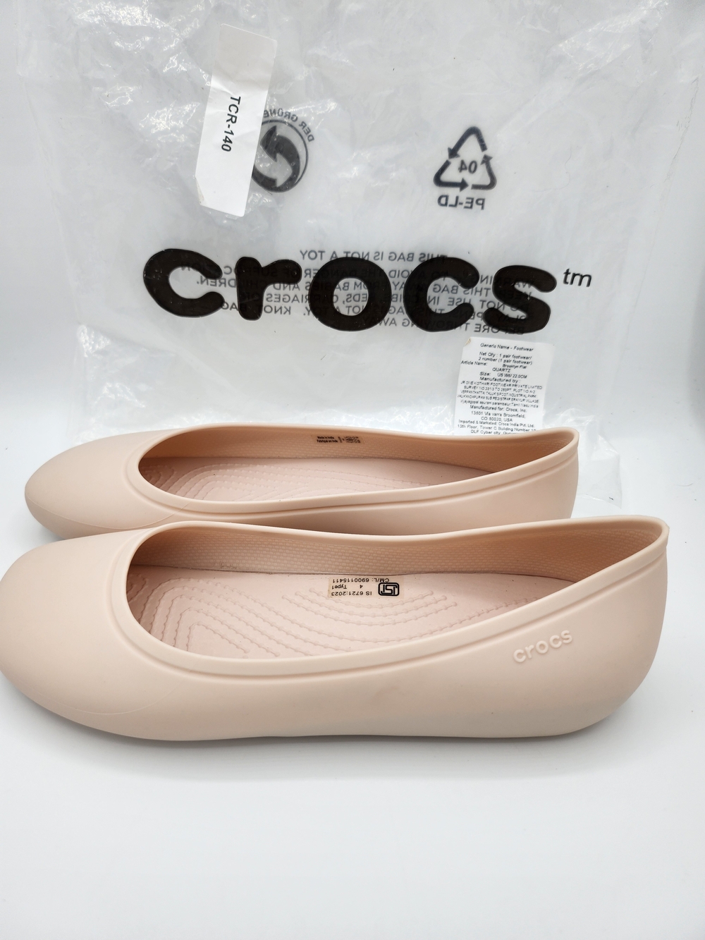 Crocs Women's Ballet Flat in Quartz Size: 6 Women / NIB - Picture 6 of 9